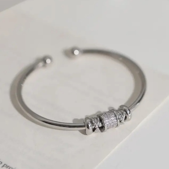 New Classic Silver Tone Cuff Bracelets - Picture 3 of 6